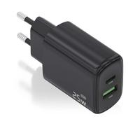 Aisens A110-0912 Cargador 25W 1xUSB-C PD3.0 1xUSB-A QC3.0 Negro