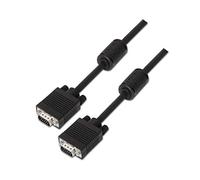Aisens Cable VGA D-Sub Macho A113-0073 6 m doble apantallado con ferrita Negro