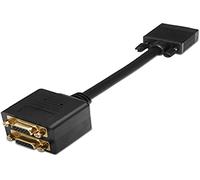 AISENS A113-0080 - Cable bifurcador SVGA (HDB15/M-2xHDB15/H, 20 cm) Color Negro