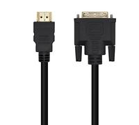 Aisens Cable DVI a HDMI A117-0451 – DVI 18+1 macho a HDMI macho – Negro 3.0 m