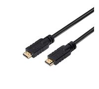 AISENS A119-0106 - Cable HDMI de Alta Velocidad HEC con repetidor (30 m, chipset para amplificar la Señal, Full HD) Color Negro