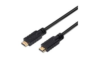 AISENS A119-0106 - Cable HDMI de Alta Velocidad HEC con repetidor (30 m, chipset para amplificar la Señal, Full HD) Color Negro