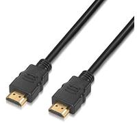 AISENS A120-0118 - Cable HDMI 2.0 con Ethernet (0.5 m, HDR, 60Hz, 18Gbps, Ultra HD, para Pantalla/TV de 4K), Color Negro