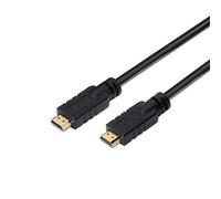 AISENS - A120-0373 - Cable HDMI V2.0 Premium Alta Velocidad/HEC 4K@60Hz 18Gbps con repetidor, A/M-A/M, Negro, 15m