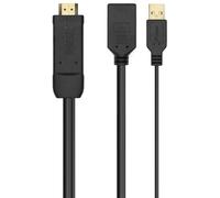 Aisens Conversor activo HDMI 2.0 a DisplayPort 1.2 A122-0642 – alimentación USB – 10 cm Negro