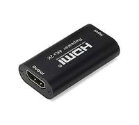 AISENS - A123-0351 repetidor HDMI Alta Velocidad con ethernet, HDMI Hembra a HDMI Hembra, Negro