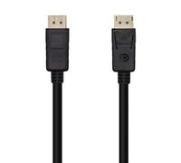 AISENS A124-0455 Cable DISPLAYPORT V1.2 4K@60Hz, DP/M-DP/M, negro, 1.0m