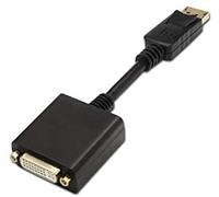 Aisens Conversor DisplayPort a DVI Single Link DP macho - DVI hembra 15 cm Negro