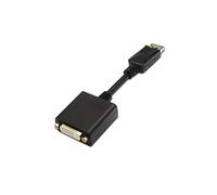 Aisens Conversor DisplayPort a DVI Single Link DP macho - DVI hembra 15 cm Negro
