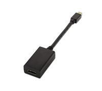 AISENS A125-0137 - Conversor Mini DP a HDMI DE 15 cm, Color Negro