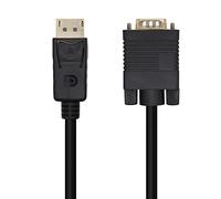 AISENS A125-0462 Cable conversor DISPLAYPORT a VGA, DP/M-VGA/M, negro, 3.0m