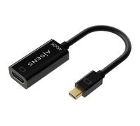 Aisens Conversor Mini DisplayPort a HDMI A125-0643 - Macho a Hembra V1.2 a V1.4 4K@30Hz 15cm Negro