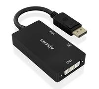 AISENS - A125-0861 - Conversor DISPLAYPORT V1.2 A VGA/DVI/HDMI, Dp 1.2/M-VGA/H-DVI/H-HDMI/H 4K, Negro, 15Cm