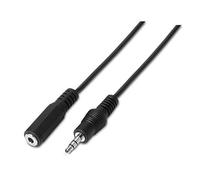 AISENS A128-0146 - Cable Audio Estéreo de 3 m con Jack 3.5, Color Negro