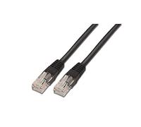 AISENS A135-0257 - Cable de Red latiguillo RJ45 (0.5 m, 10/100/1000 Mbit/s, conmutador/Router/Módem/Panel de Conexiones/Punto de Acceso/Campos de Conexión) Color Negro