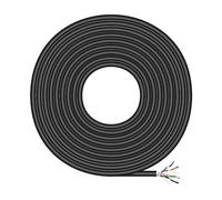 AISENS - A135-0673 - Cable de Red Exterior Impermeable RJ45 Cat.6 FTP Rigido AWG24, Negro, 100M