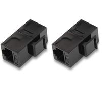 AISENS A139-0299 - Empalme RJ45 para Panel de parcheo o Roseta, Color Blanco (Paquete de 2)