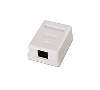 AISENS A139-0301 - Roseta de Superficie RJ45, Color Blanco