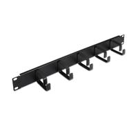 Aisens Organizador de cables A141-0309 19" 1U metálico con 5 anillos negro
