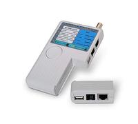 AISENS A142-0313 - Testeador para Cable RJ11/RJ12/RJ45 (USB, Coaxial) Color Gris