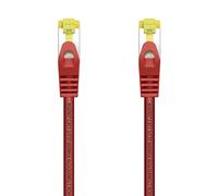 AISENS A146-0468 Cable de red latiguillo RJ45 LSZH Cat.7 600 MHz S/FTP PIMF AWG26, rojo, 25cm