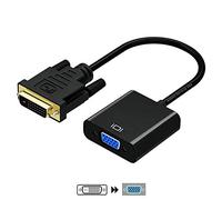 AISENS - A147-0352 conversor DVI-d a VGA, DVI 24+1 Macho a hdb15 Hembra, Negro, 10cm