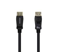 Aisens Cable DisplayPort A149-0430 - v1.4 8K@60Hz DP macho a macho 50 cm certificado negro