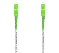 Cable de fibra óptica monomodo Aisens A152-0499 SC/APC G657A2 15m LSZH Blanco