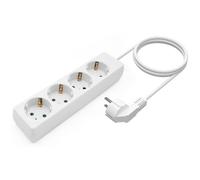 Aisens A154-0533 Regleta 4 Tomas Blanca