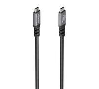 AISENS - A156-0995 - CABLE USB4 GEN3x2 ALUMINIO 40GBPS 8K@60HZ 5A 48V 240W E-MARK, TIPO USB-C/M-USB-C/M, 1.5M