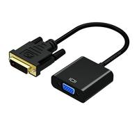 Aisens Adaptador DVI-D a VGA Macho/Macho 10cm Negro