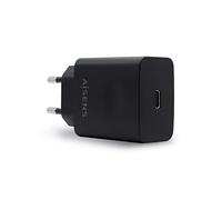 AISENS - ASCH-1PD20-BK - Cargador PD 3.0 1 Puerto 1XUSB-C 20W, Negro