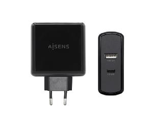 AISENS ASCH-2PD45A-BK cargador de dispositivo móvil Negro Interior