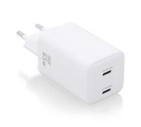 Aisens Cargador de Pared GaN ASCH-65W2P039-W 65W 2x USB-C PD3.0 QC4.0 Blanco