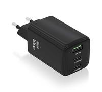 AISENS - ASCH-65W3P042-BK - Cargador GAN 65W, 2XUSB-C PD3.0 QC4.0, 1XUSB-A QC3.0, Negro