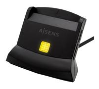 Aisens Lector de DNI y tarjetas ASCR-SN04CSD-BK - USB Tipo-C, SD/MicroSD/SIM - Negro