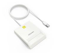 AISENS - ASCR-SN07-W - Lector De Tarjeta Inteligente Dni, Blanco