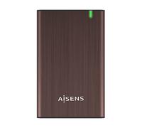 AISENS - ASE-2525BWN - Carcasa Externa para Disco Duro 2,5" SATA A USB 2.0/USB 3.0/USB3.1 GEN1, Marron