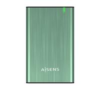 AISENS - ASE-2525SGN - Carcasa Externa para Disco Duro 2,5" SATA A USB 2.0/USB 3.0/USB3.1 GEN1, Verde Primavera
