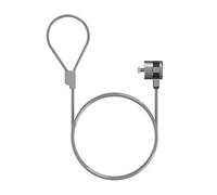 AISENS - ASLK-D40K02-SL - CABLE DE SEGURIDAD CON CERRADURA DE LLAVE PARA ORDENADOR, MONITOR, PORTATIL 1.5M