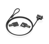 AISENS - ASLK-D40K04-BK - Cable de Seguridad con Cerradura de Llave para Ordenador, Monitor, Portatil 1.5M
