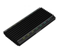 AISENS Caja Externa M.2 RGB Gaming ASM2-RGB012B SATA/NVMe A USB3.1 Gen2. Negra
