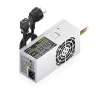 AISENS - ASPC-500TFX-PSE - Fuente ALIMENTACION TFX 500W con Cable DE ALIMENTACION OEM, Plata