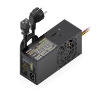 AISENS - ASPC-500TFX-PSEBK - Fuente ALIMENTACION TFX 500W con Cable DE ALIMENTACION OEM, Negra