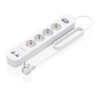 Aisens - asps-2a2c12-w - regleta de enchufes multifuncion con 4 tomas