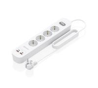 Regleta Aisens ASPS-2A2C12-W 4 Tomas 2 USB-A 2 USB-C con Protección e Interruptor