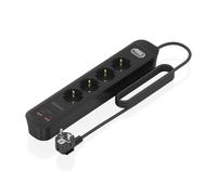 Regleta Aisens ASPS-2A2C13-BK 4 Tomas 2 USB-A 2 USB-C con Protección e Interruptor