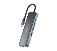 Aisens Hub USB-C 5 en 1 ASUC-5P011-GR – 1xHDMI, 1xRJ45, 2xUSB, USB-C PD, 15 cm – Gris