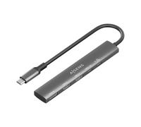 AISENS - ASUC-5P022-GR - USB-C Dock 5 EN 1, USB-C A 1xHDMI 2xUSB-A 1xUSB-C 1xUSB-C PD, Gris, 15CM