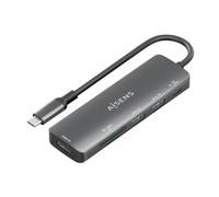 AISENS - ASUC-6P023-GR - USB-C Dock 6 EN 1, USB-C A 1xHDMI, 2xUSB-A, 1xUSB-C PD 100W, 1xSD, 1xMICRO SD, Gris, 15CM